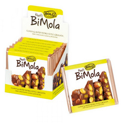 Продуктови Категории Шоколади Bolci BiMola Mлечен шоколад с шамфъстък и гуава 70гр. 